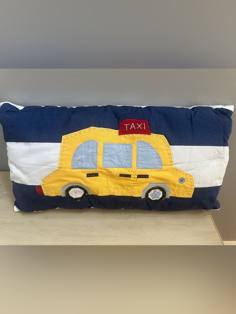Pottery Barn Kids Taxi Pillow